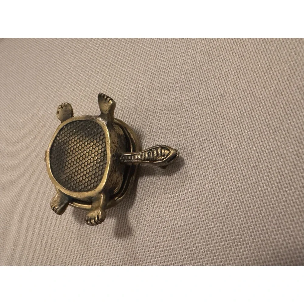 Bejeweled Turtle Trinket Bok Green‎ & Rhinestone 2.5